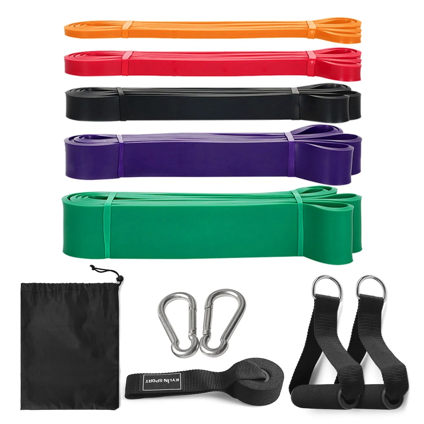 Resistance Bands Set 5pcs for Home Fitness, Yoga, Stretching, Strength Training, Workout