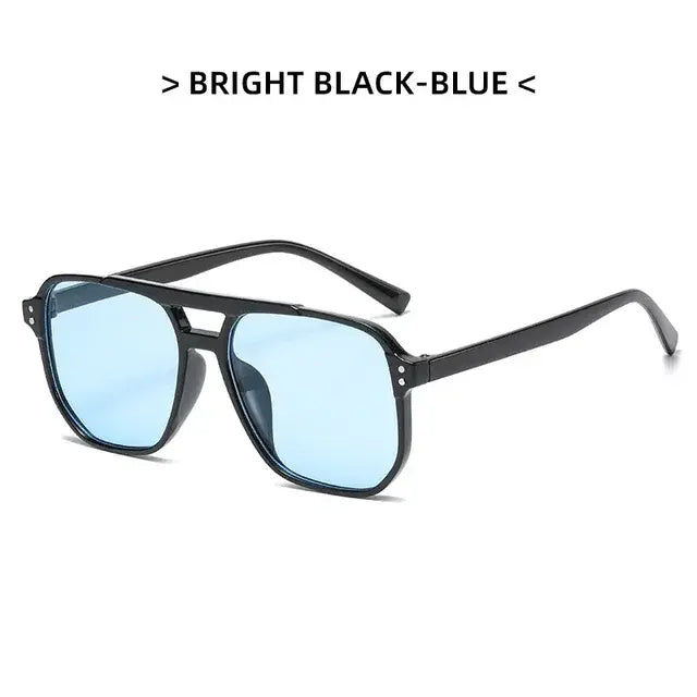 Vintage Square Sunglasses Men's Women's