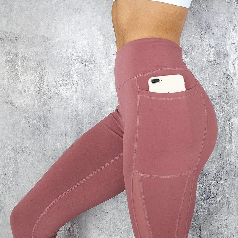 High Waist Pocket Leggings Fitness for Women