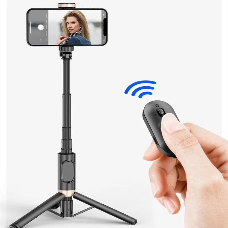 Selfie Stick Foldable Wireless Tripod with Bluetooth Shutter