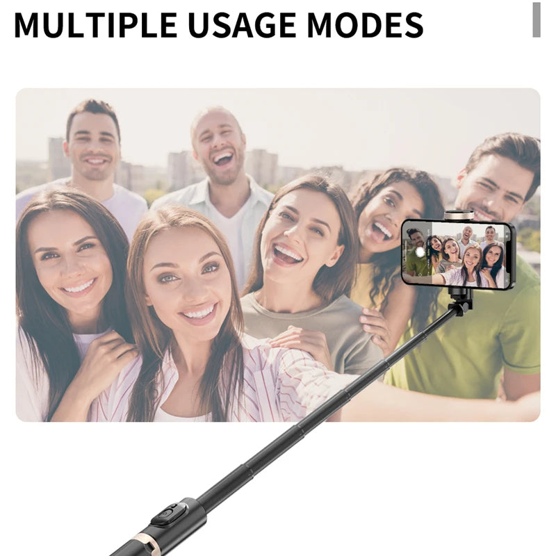 Selfie Stick Foldable Wireless Tripod with Bluetooth Shutter