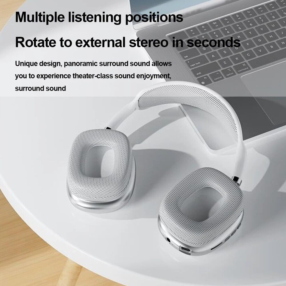 Headset Foldable Bluetooth5.0 Over-Ear Headphone Noise Reduction Automati