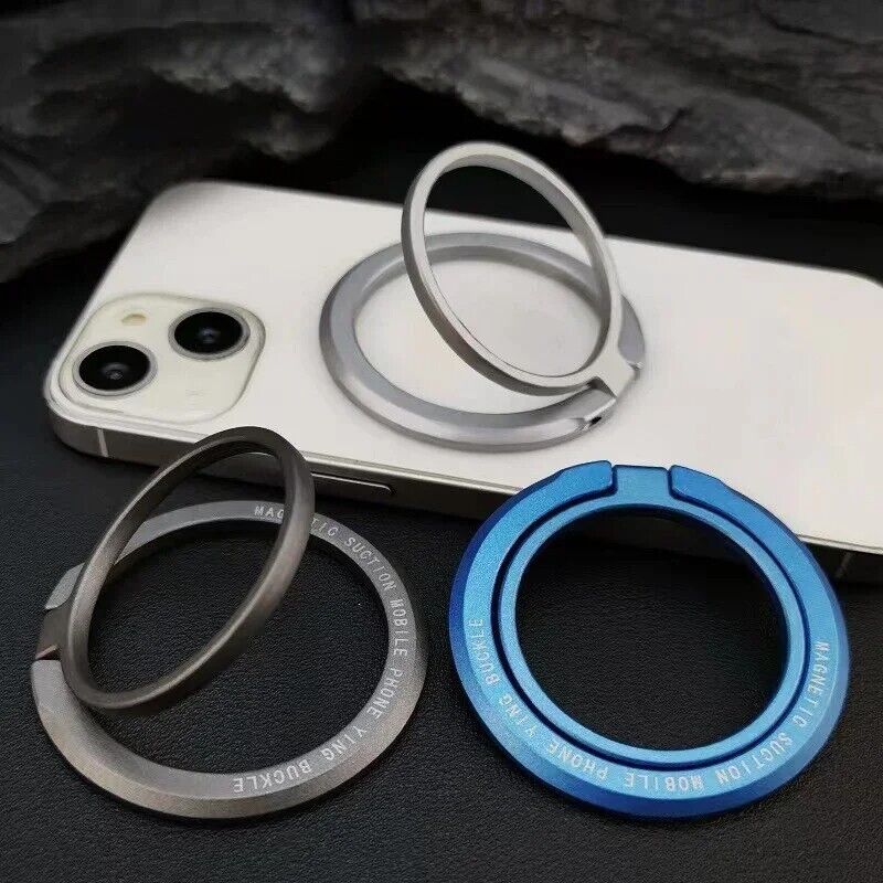 Magnetic Ring iPhone Holder For MagSafe Portable Mobile Phone Magnet Foldable