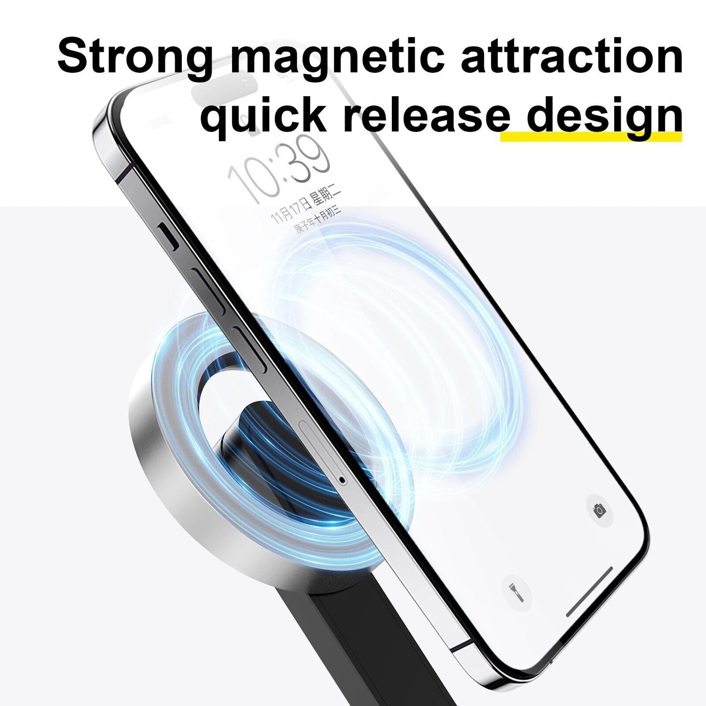 Magnetic Selfie Stick Tripod For iPhone 16 15 14 13 12