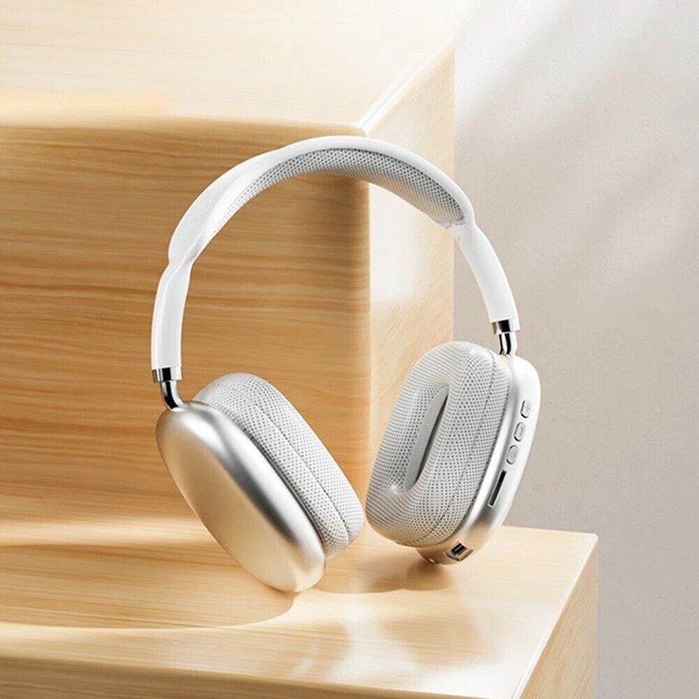 Pink Headset Foldable Bluetooth5.0 Over-Ear Headphone Noise Reduction