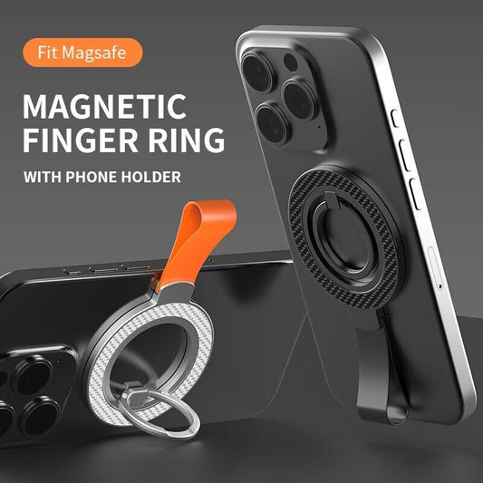 Magnetic Phone Finger Ring Holder For iPhone 16 15 14 12 Pro Max Plus Samsung