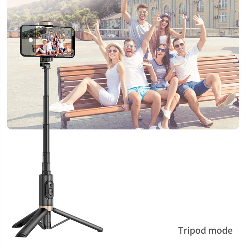 Selfie Stick Foldable Wireless Tripod with Bluetooth Shutter