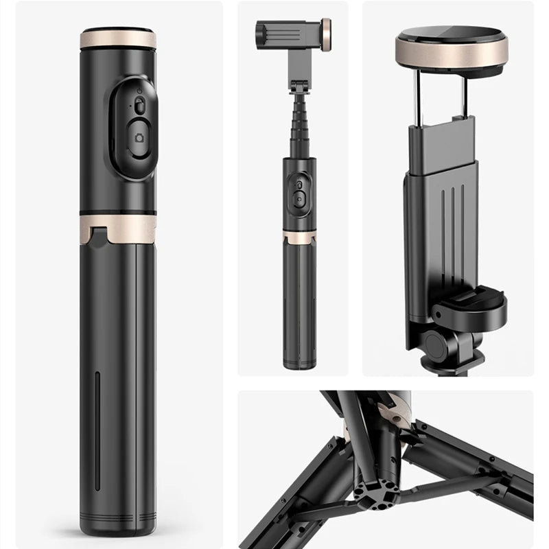 Selfie Stick Foldable Wireless Tripod with Bluetooth Shutter