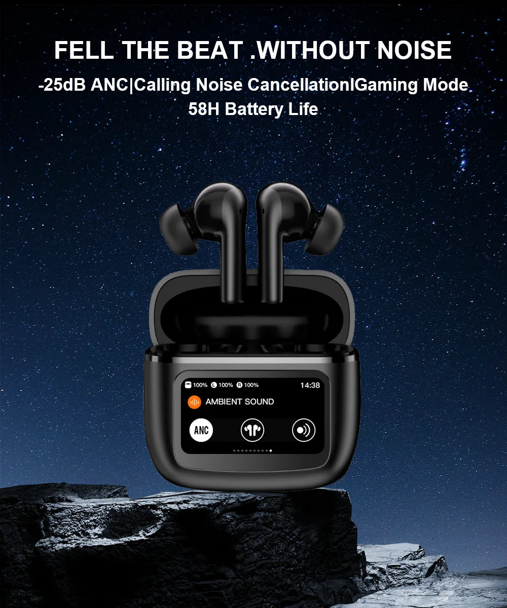 Beatfade S20 Pro Wireless Earphones Smart Touch Case & ANC