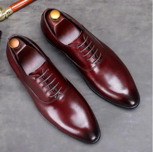 Men's Casual Chic Trendy Leather Shoes Lining Material