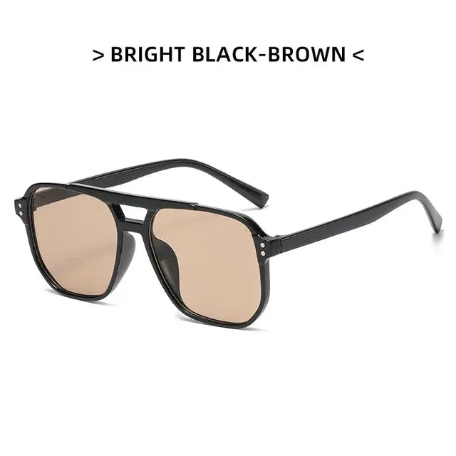 Vintage Square Sunglasses Men's Women's