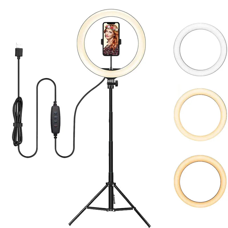 Lights Dimmable Light Selfie LED Ring 26 33CM USB Lighting Lamp