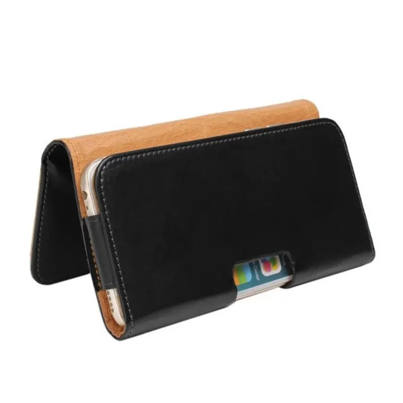 Leather Pouch Belt Clip Magnetic Vertical Phone Case for iPhone