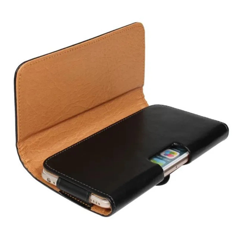 Leather Pouch Belt Clip Magnetic Vertical Phone Case for iPhone