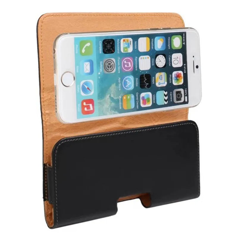 Leather Pouch Belt Clip Magnetic Vertical Phone Case for iPhone