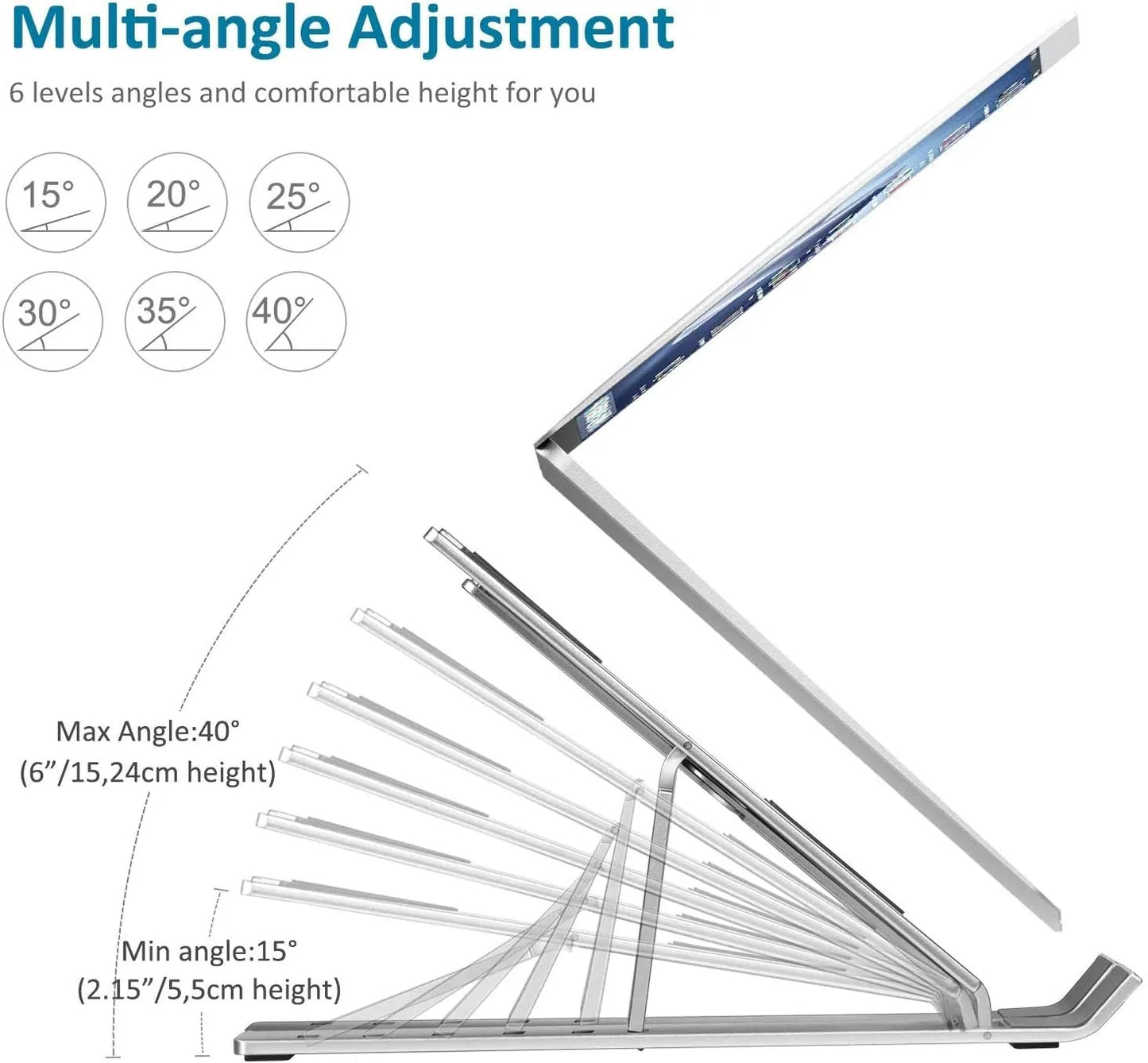 Portable Adjustable Laptop Stand Aluminum