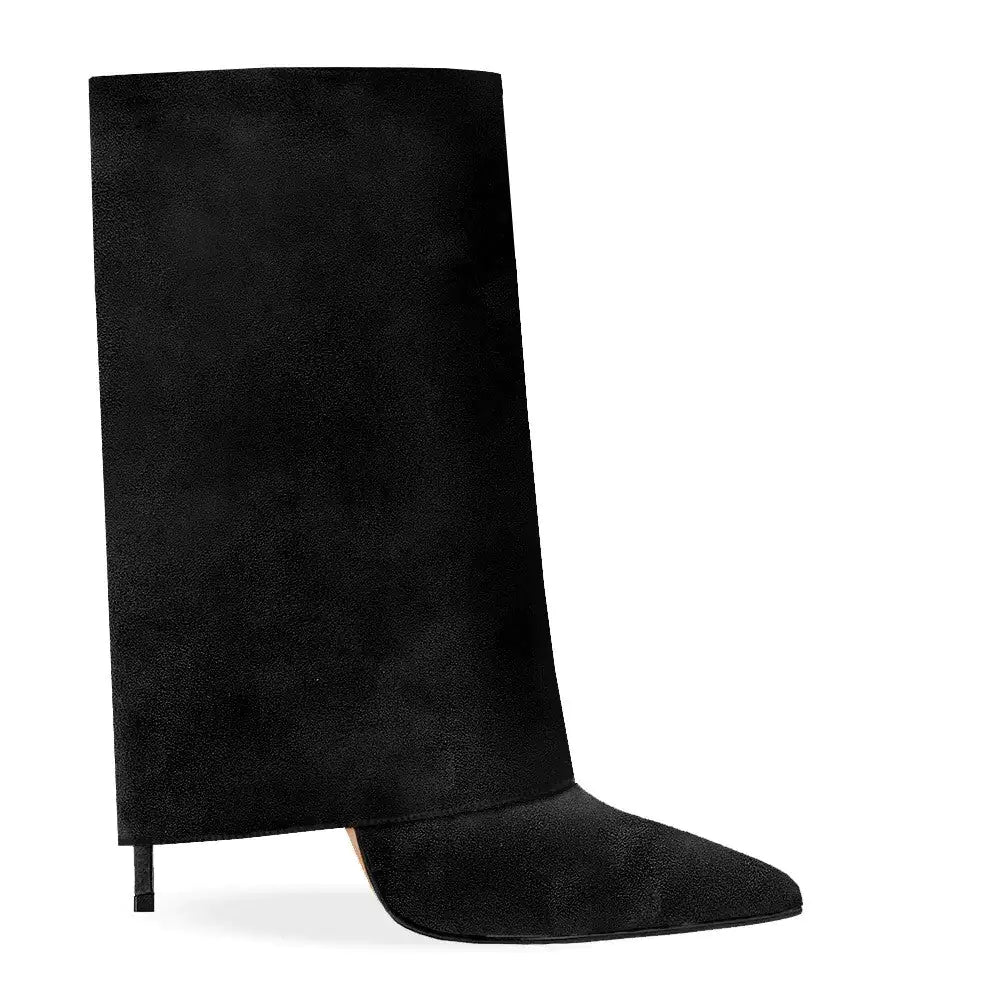 Women's Black Short Leg Pant Boots