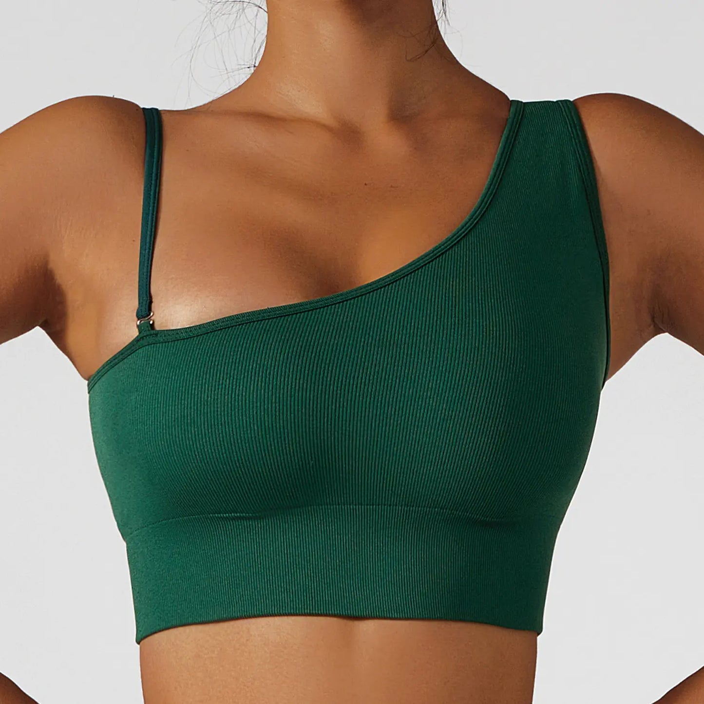 Oblique Shoulder Yoga Clothes Tops Women's