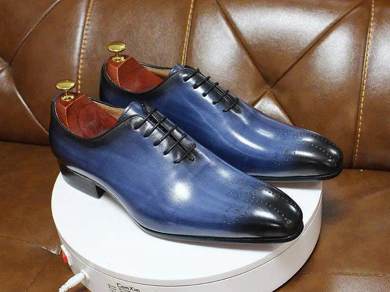 Men's Casual Chic Trendy Leather Shoes Lining Material