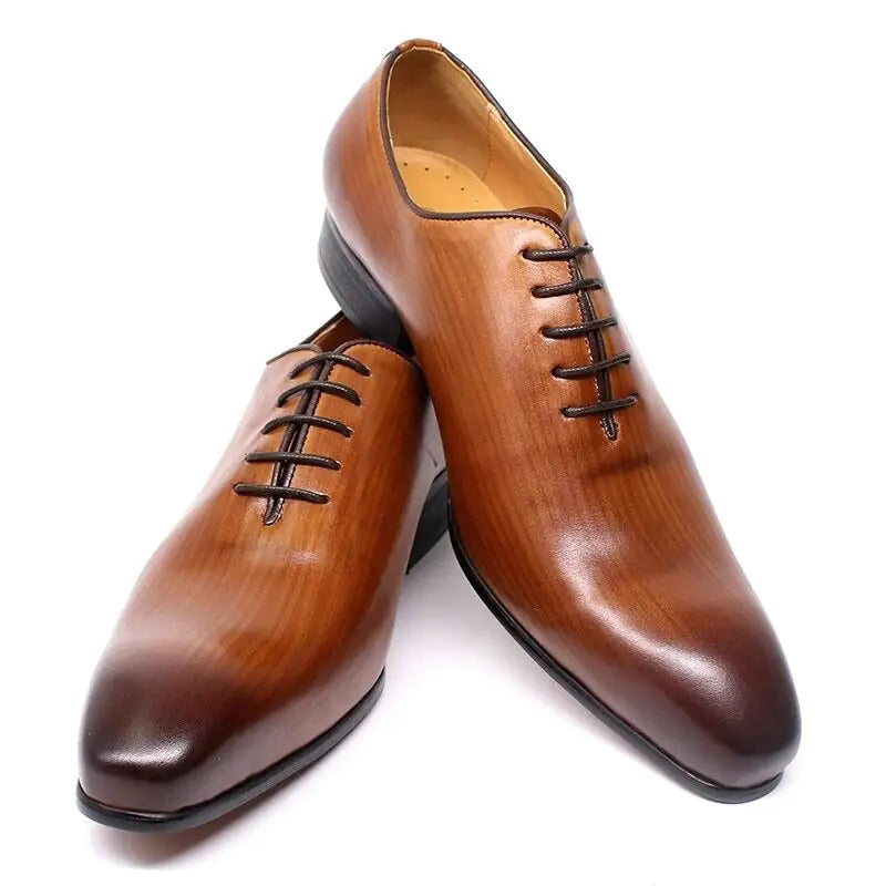 Men's Casual Chic Trendy Leather Shoes Lining Material