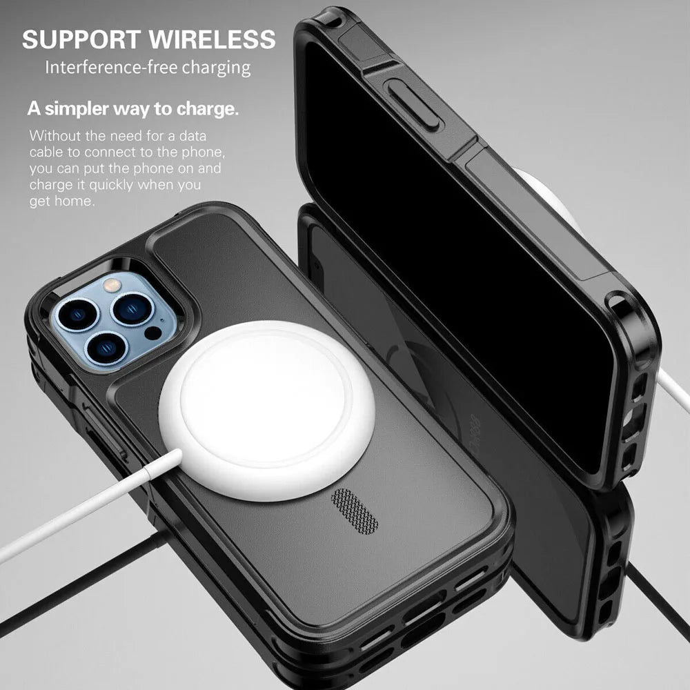 MagSafe Phone Case For iPhone 16-11 Shockproof Heavy Duty Rugged Magnetic