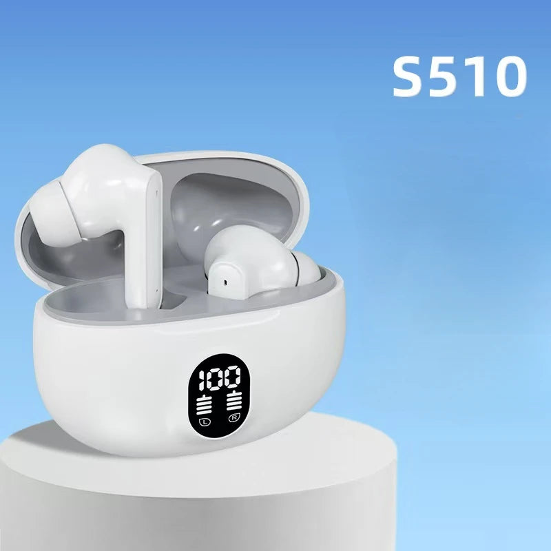 Wireless Headphones S510 TWS LED Power Earphones Digital Display Headset Stereo Sound Bluetooth-compatible 5.3 Xiaomi