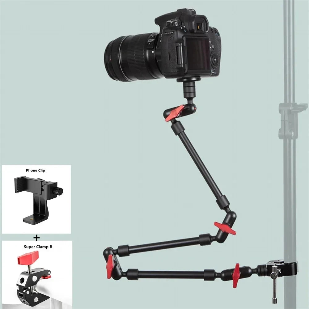 Camera Magic Arm with Super Clip Bracket for Camera and Cell Phone | Thomnest