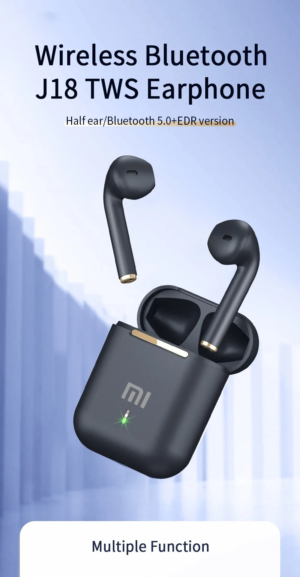 Xiaomi J18 Headset Wireless Earphones Bluetooth Headphones True For Stereo Sport Game With Mic Touch