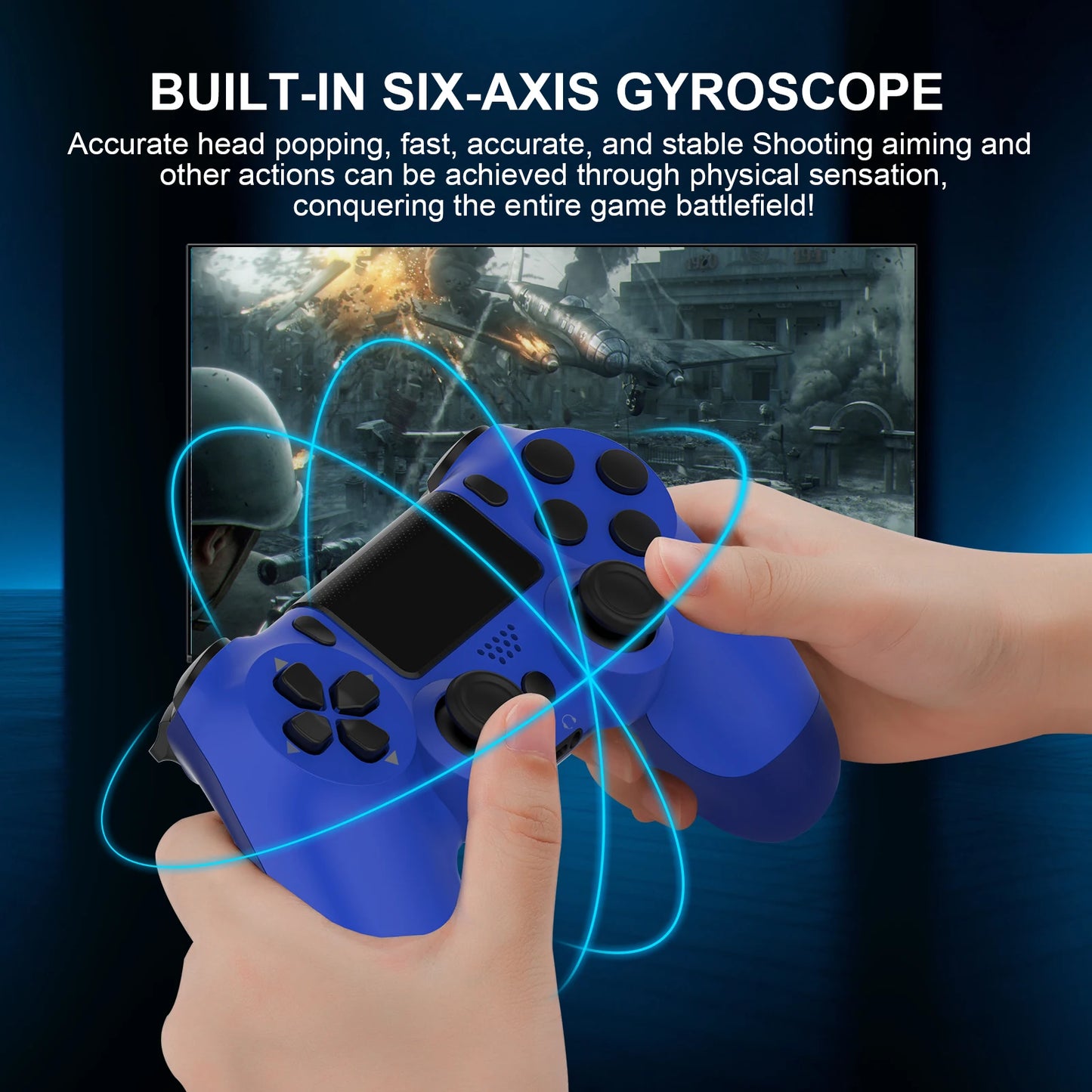 Touchpad Wireless Controller Bluetooth Dual Vibration No Delay Gamepad