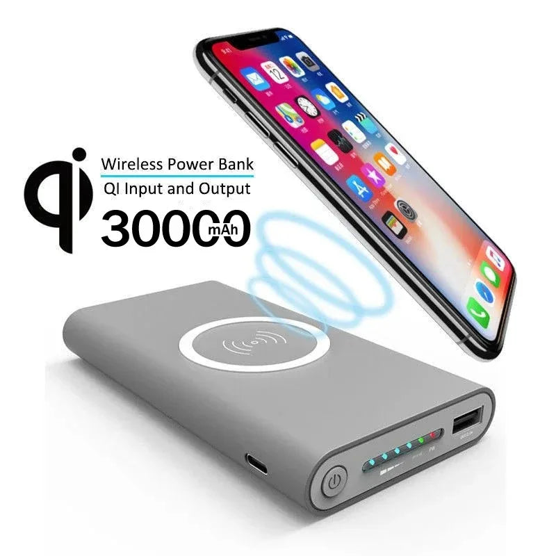 Power Bank Ultra-Large Capacity 200000mAh  Universal Wireless Fast Charging Power Bank Thin And Portable For iPhone Samsung