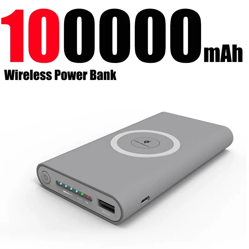 Power Bank Ultra-Large Capacity 200000mAh  Universal Wireless Fast Charging Power Bank Thin And Portable For iPhone Samsung