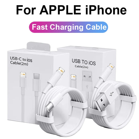 USB Cable 30W  For Apple iPhone 14-11 Pro Max 7 8 Plus XS XR Fast Charging USB C TO iOS Cable Charger Accessories