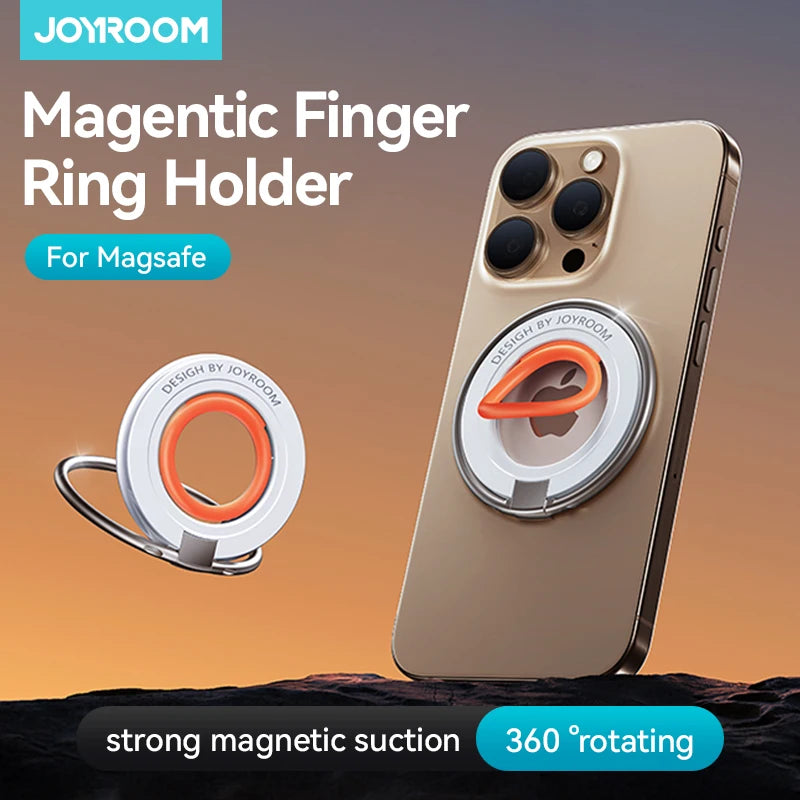 Magnetic Phone Ring Holder Silicone for Magsafe Phone Grip Finger Ring Holder Stand for iPhone 16-12 Pro