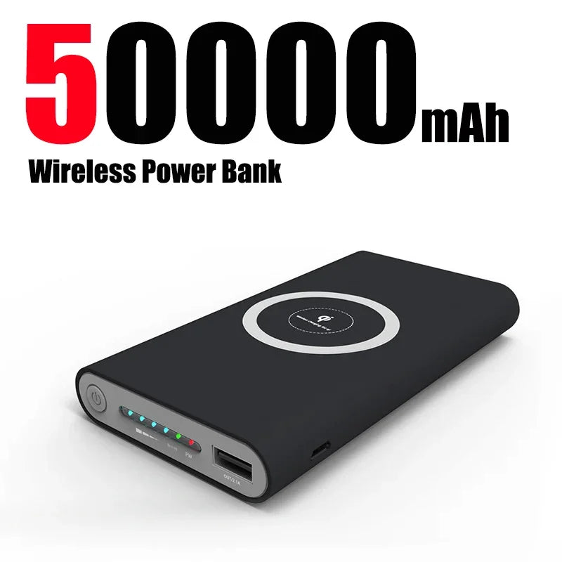 Power Bank Ultra-Large Capacity 200000mAh  Universal Wireless Fast Charging Power Bank Thin And Portable For iPhone Samsung