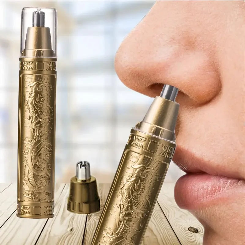 Golden Dragon And Phoenix Nose Hair Trimmer Clear Nostrils Small And Convenient Washing With Knife Head Unisex Convenience