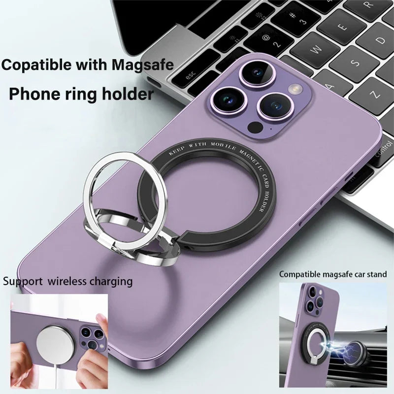 MagSafe Phone Magnetic Finger Ring Holder for iPhone 16-2 Pro Max