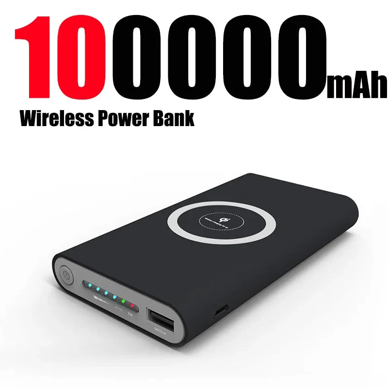 Power Bank Ultra-Large Capacity 200000mAh  Universal Wireless Fast Charging Power Bank Thin And Portable For iPhone Samsung