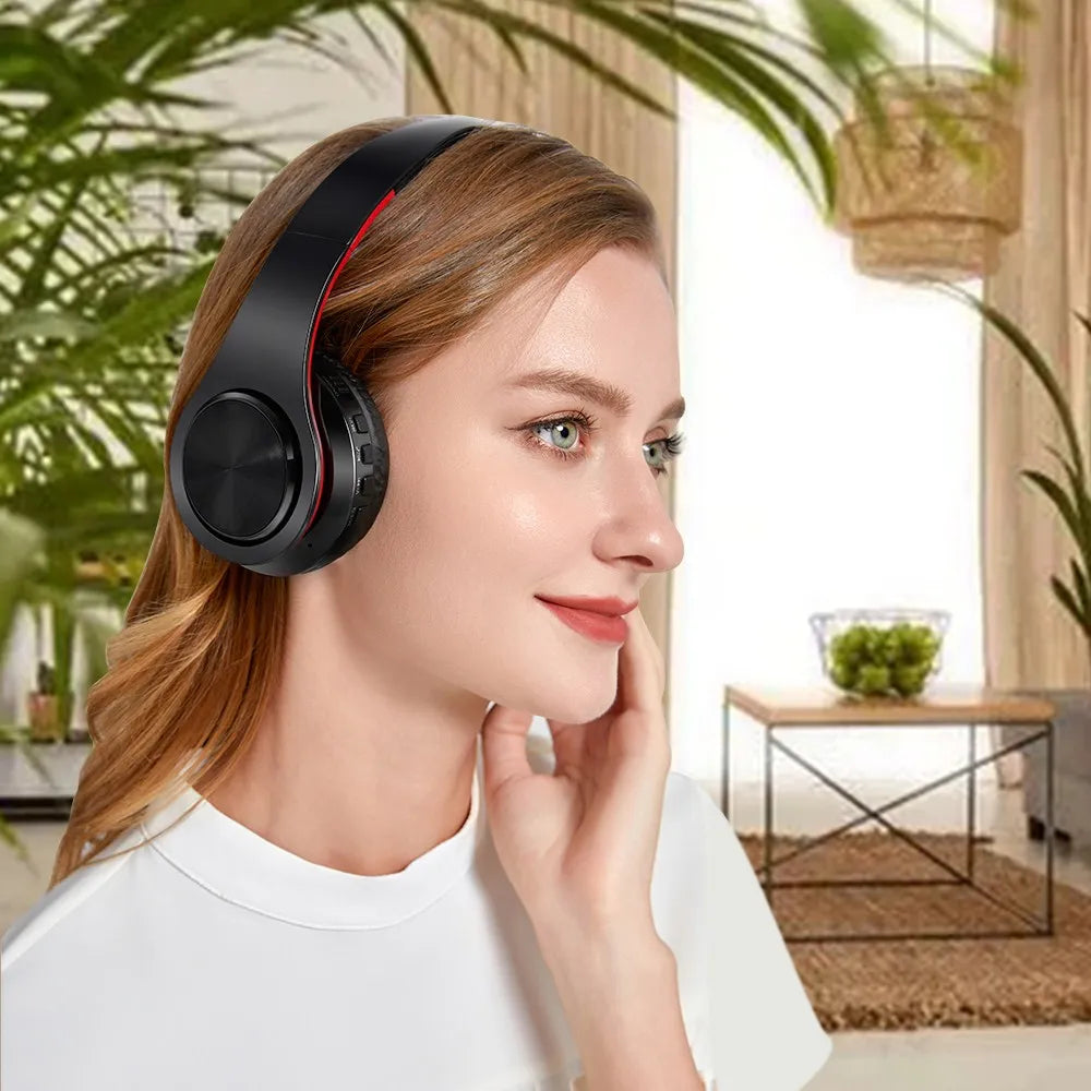 HIFI Stereo Bluetooth Headphones with Mic Multifunctional Wireless Music Headset