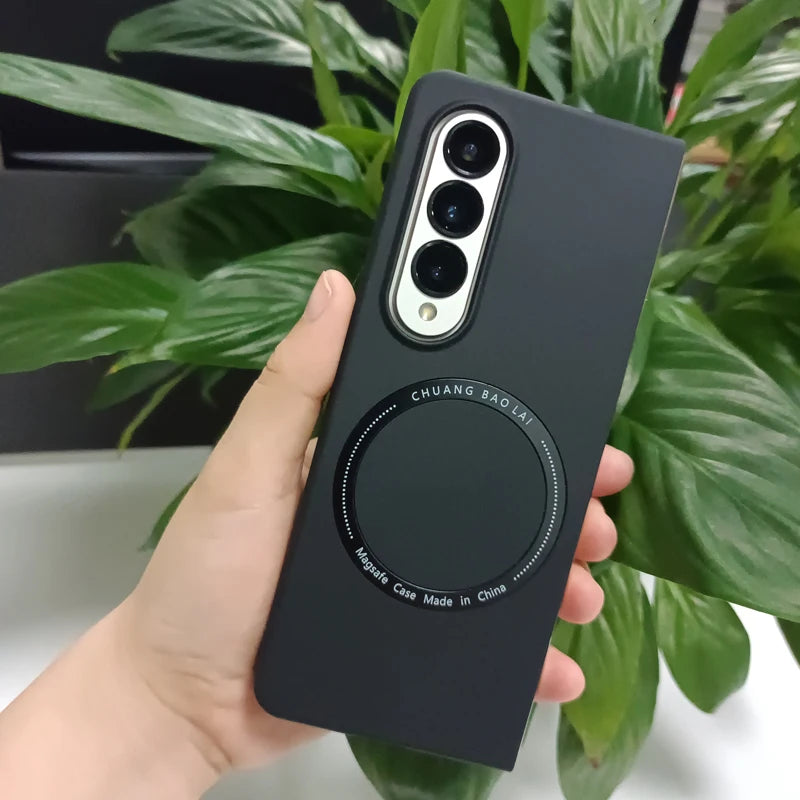 Magnetic Wireless Charging Case for Galaxy Z Fold 3 4 5 – Shockproof Cover