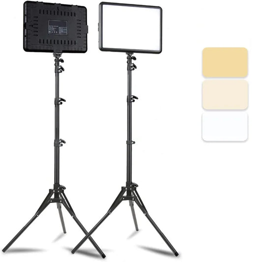 LED Photography Video Light Panel 8/12 Inch Lighting Photo Studio Lamp Kit For Shoot Live Streaming Youbube With Tripod Stand