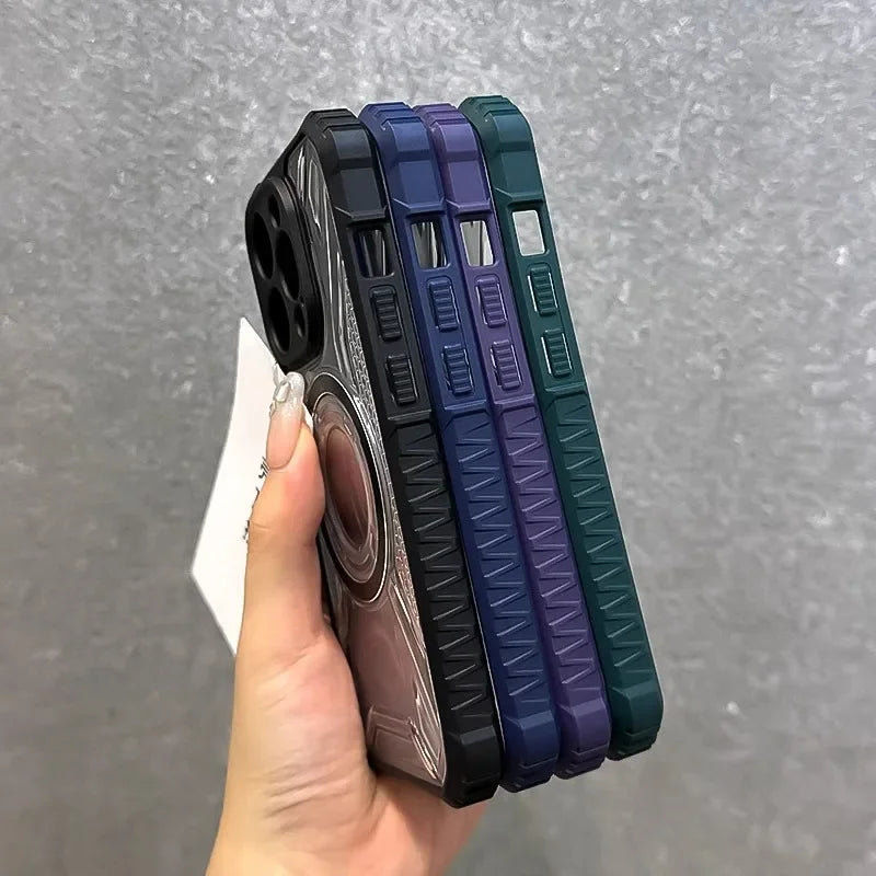 Fine Hole Military-Level Shockproof MagSafe Phone Case for iPhone 16-11 Pro Max