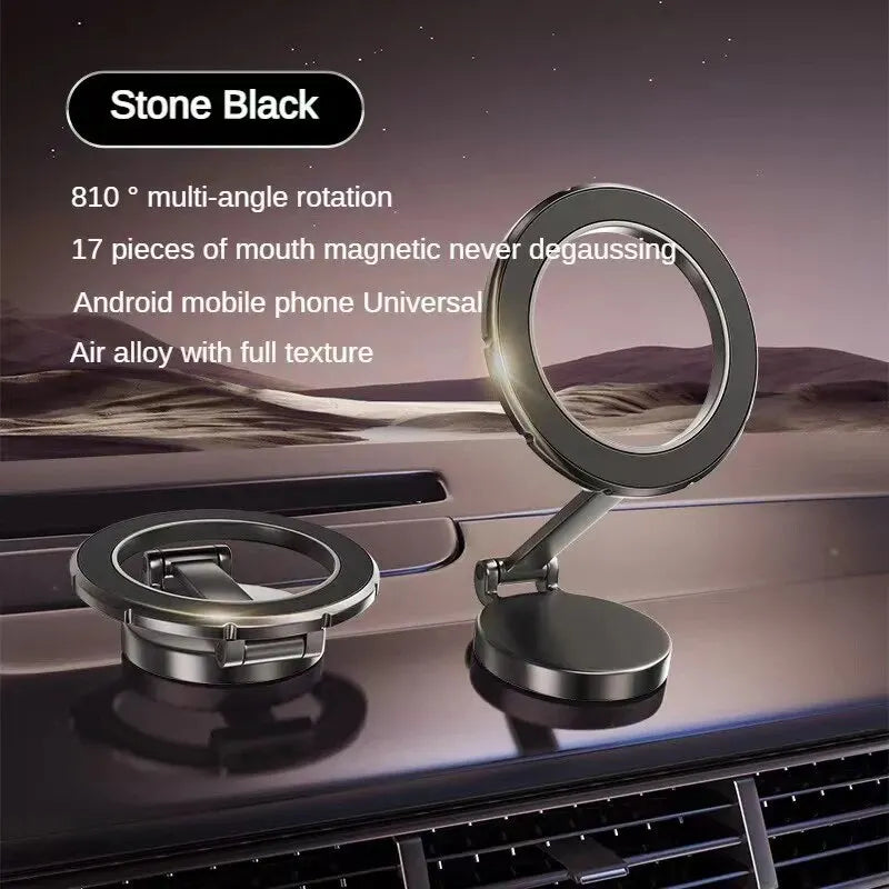 Car Magnetic Folding Phone Holder AntiShake Holder Suction Cup Car Navigation Phone Holder