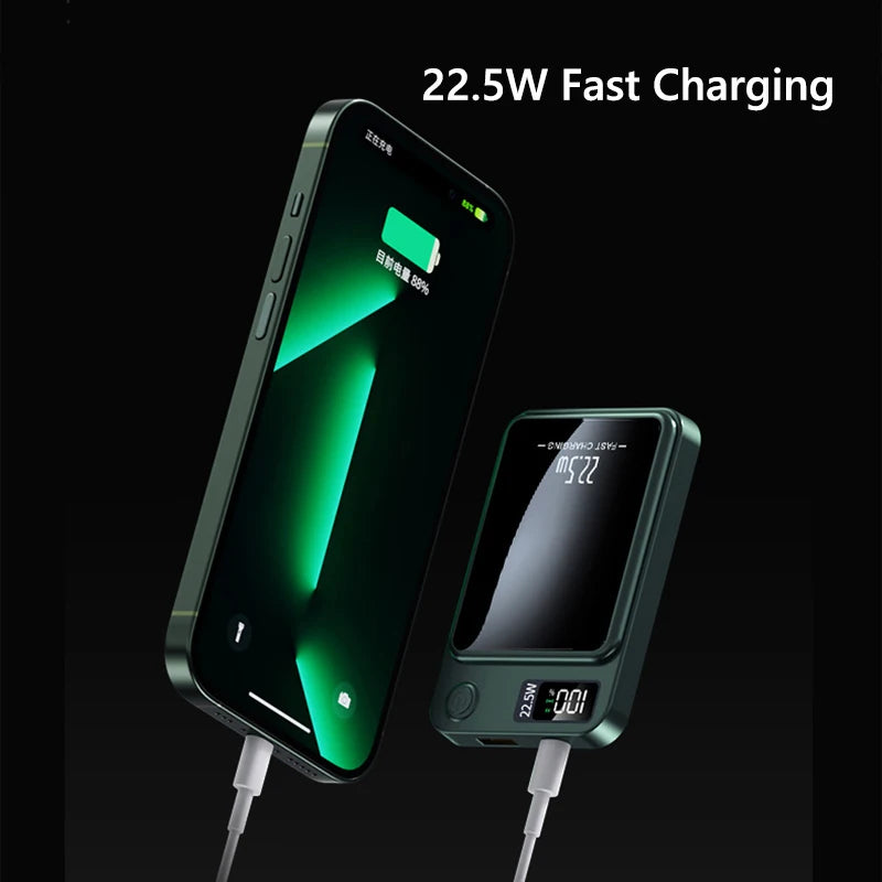 100000mAh Wireless Magnetic Power Bank – Ultra High Capacity with Super Fast Charging for iPhone