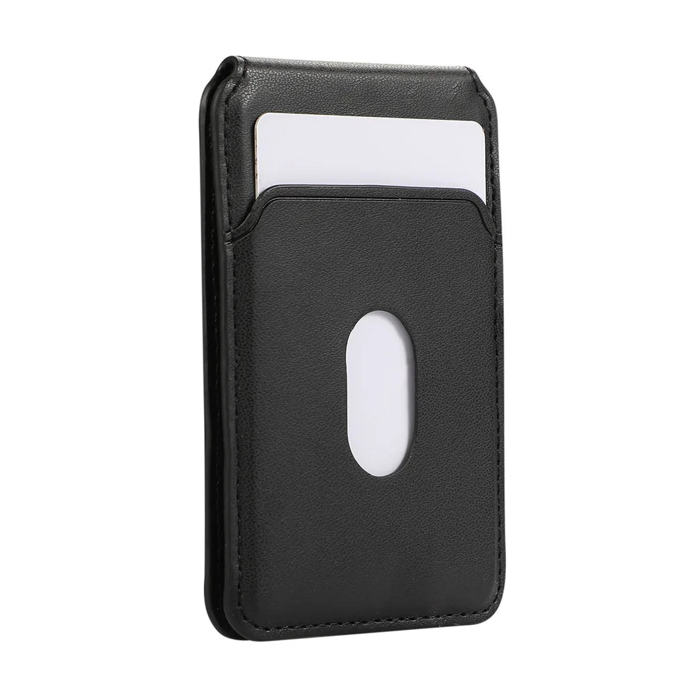 Magnetic Leather Card Holder Wallet for iPhone 16-12 Pro Max Apple Magsafe Phone Bag Cover with MagSafe Magnet