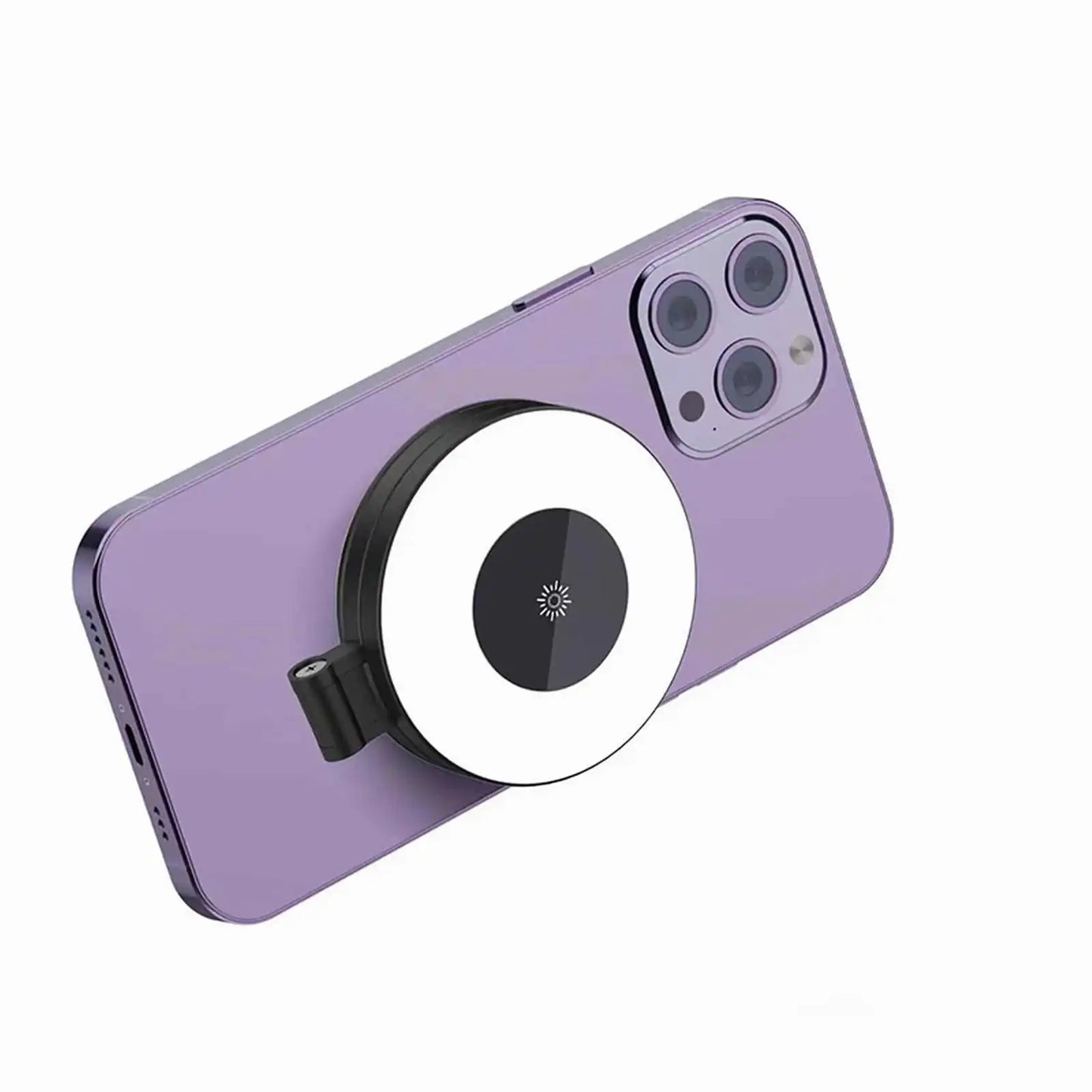 Mini Magnetic Selfie Ring Light Smartphone Magnetic Fill Light Lamp Pocket iPhone 16-12 2500K-9000K