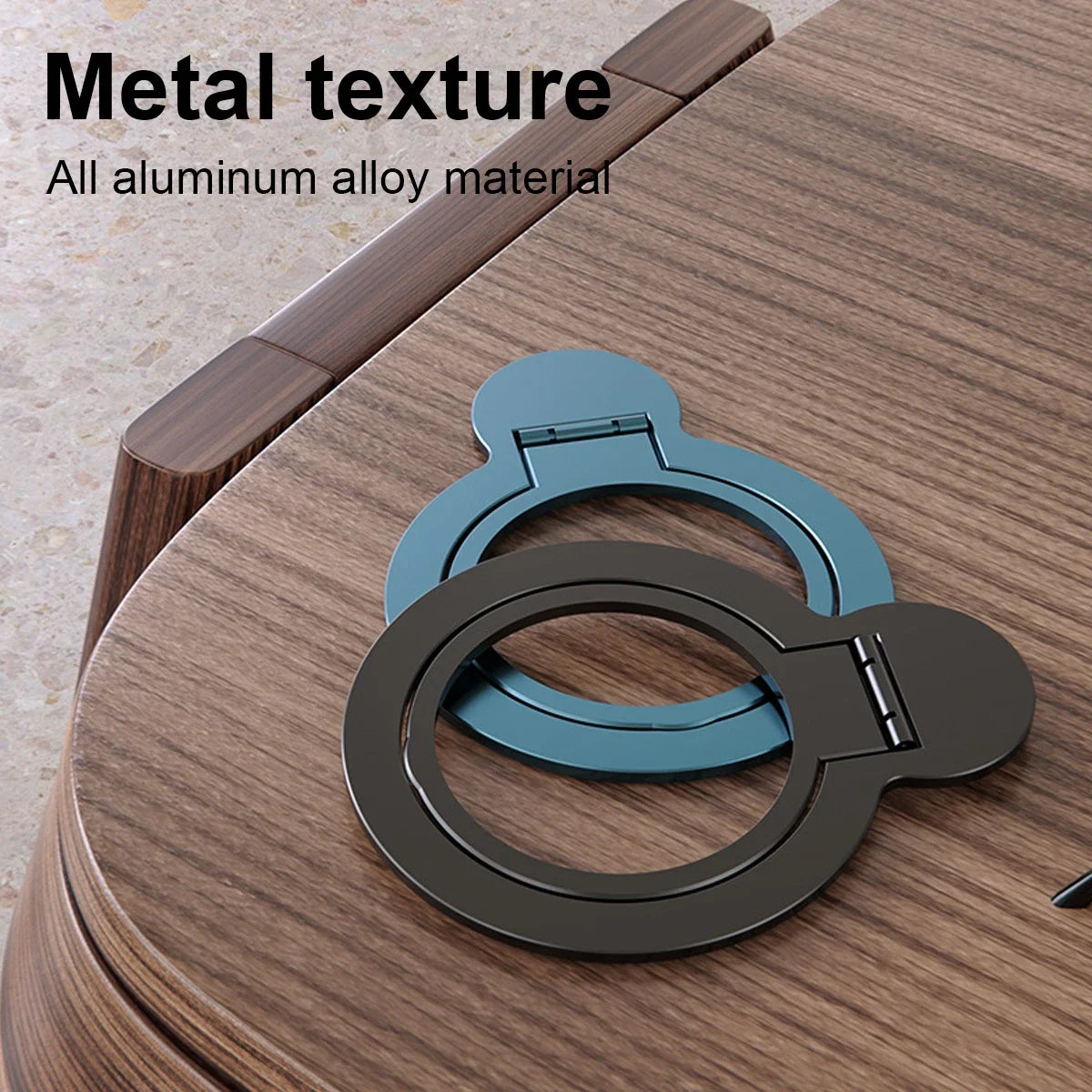 Universal Magnetic Phone Holder Ultra-Thin Metal Ring Kickstand MagSafe