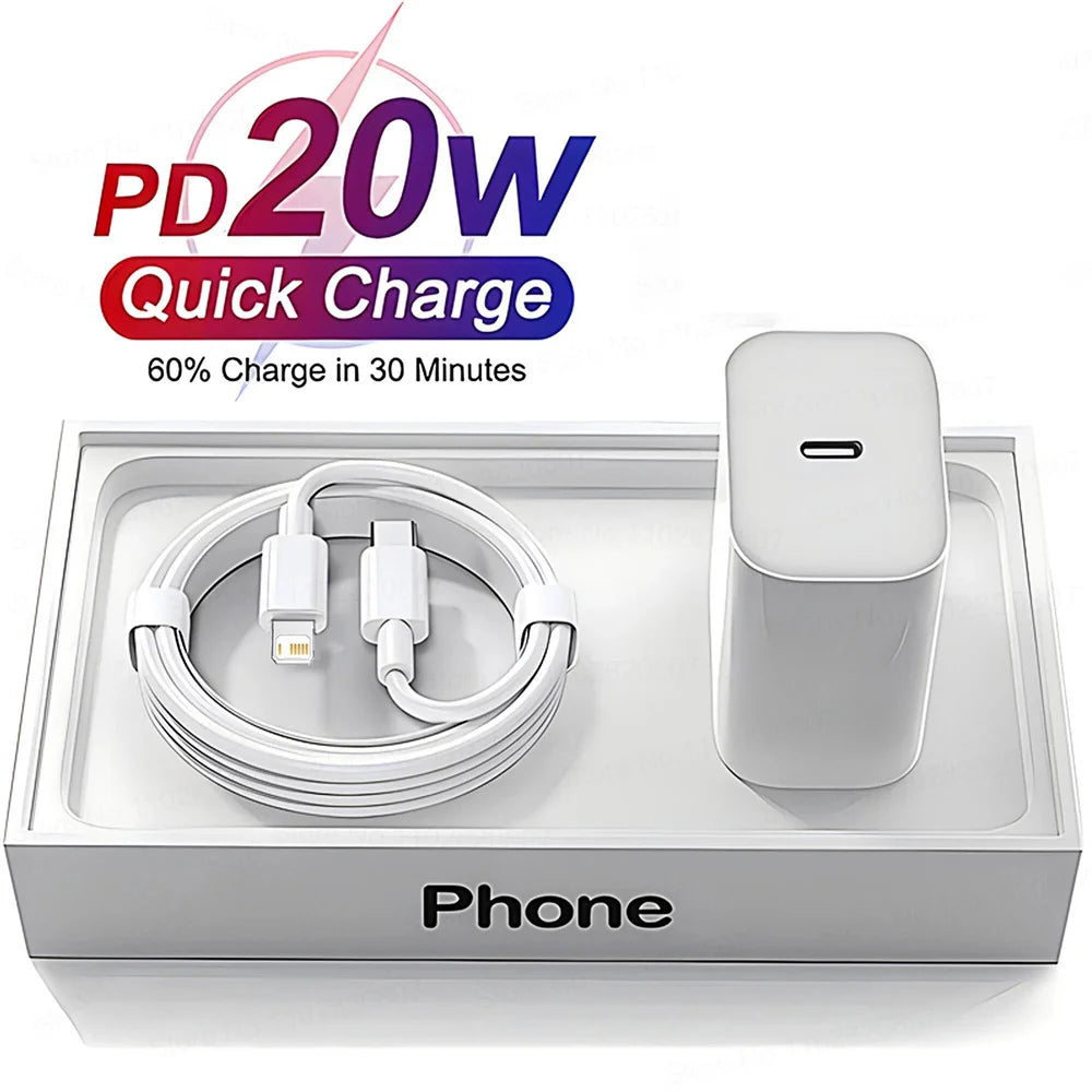 20W PD Fast Charger Quick Charging For iPhone 16 15 14 13 Pro Max Plus