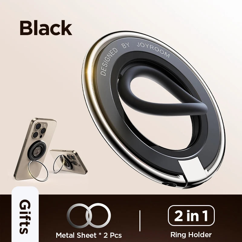 Magnetic Phone Ring Holder Silicone for Magsafe Phone Grip Finger Ring Holder Stand for iPhone 16-12 Pro