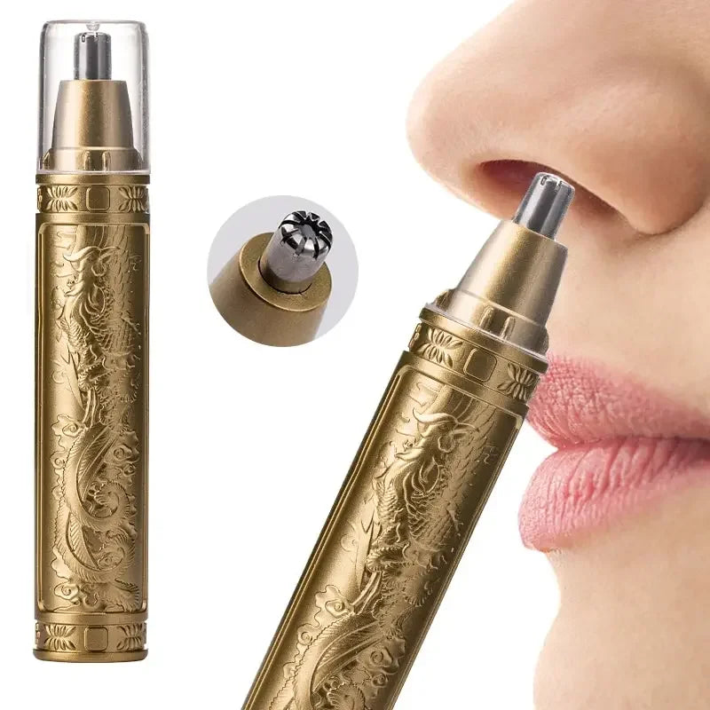 Golden Dragon And Phoenix Nose Hair Trimmer Clear Nostrils Small And Convenient Washing With Knife Head Unisex Convenience