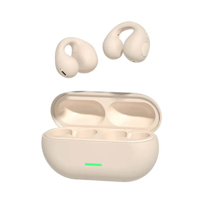 Open Ear Bone Conduction Wireless Earbuds Sport Bluetooth 5.3 Ear Hook Headphones